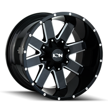 Load image into Gallery viewer, ION Type 141 18x9 / 5x127 BP / 0mm Offset / 87.1mm Hub Gloss Black Milled Wheel - DTX Performance