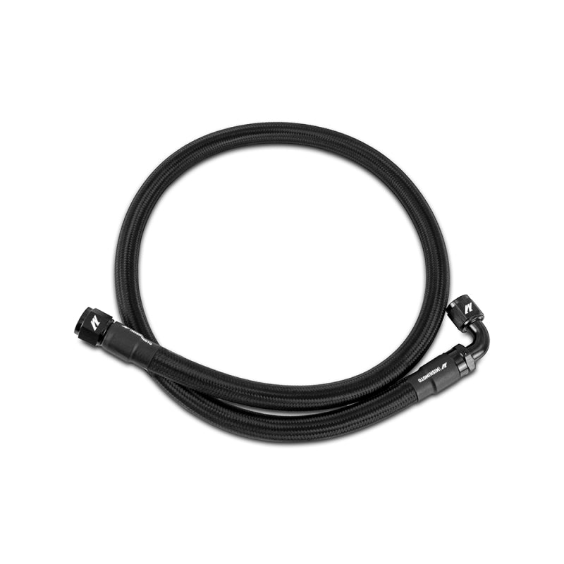 Mishimoto 4Ft Stainless Steel Braided Hose w/ -10AN Straight/90 Fittings - Black - DTX Performance