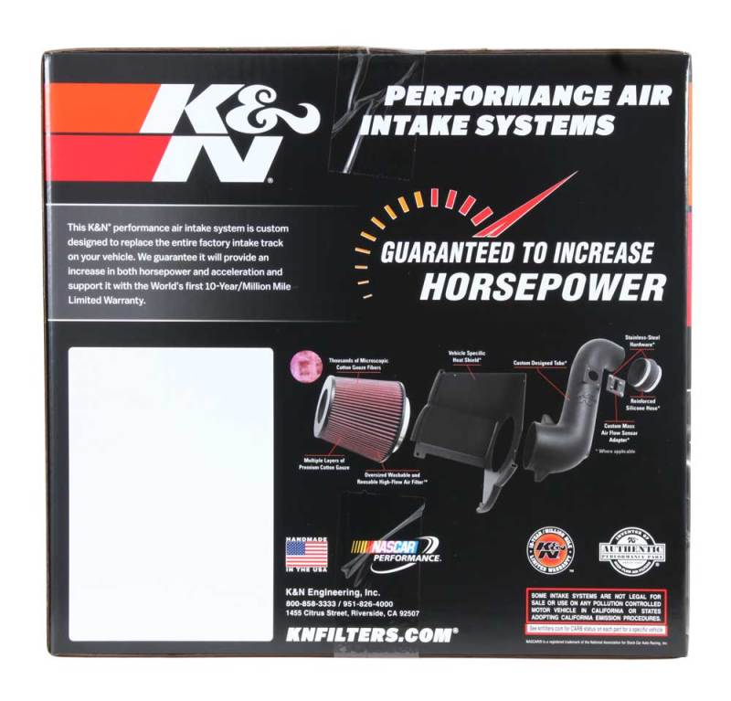 K&N 19-20 Jeep Cherokee L4-2.4L Performance Air Intake Kit - DTX Performance