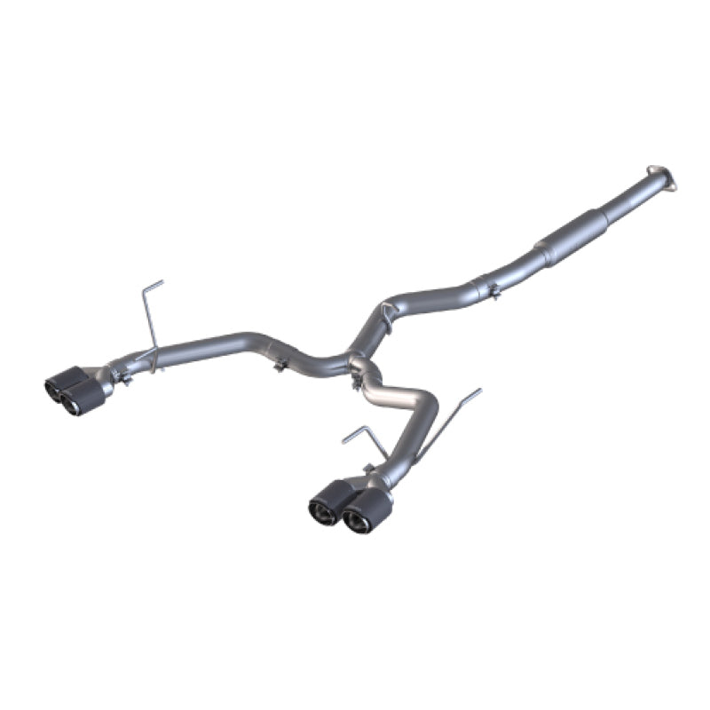 MBRP 15-19 Subaru WRX 2.0L/STI 2.5L 3in Dual Split Rear Exit w/ 3.5in CF Tips - T304 (Race Version) - DTX Performance