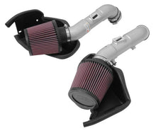 Load image into Gallery viewer, K&amp;N 14-15 Infiniti Q50 3.7L V6 Dual Silver Typhoon Short Ram Intakes - DTX Performance