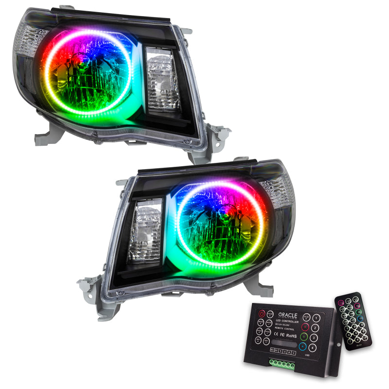 Oracle 05-11 Toyota Tacoma SMD HL - Black - ColorSHIFT w/ 2.0 Controller - DTX Performance