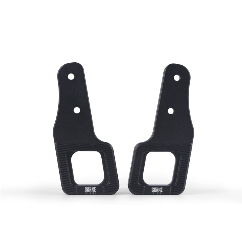 Mishimoto 2017+ Ford Raptor / 2009+ Ford F150 Borne Off-Road Billet Tow Hooks - Black - DTX Performance