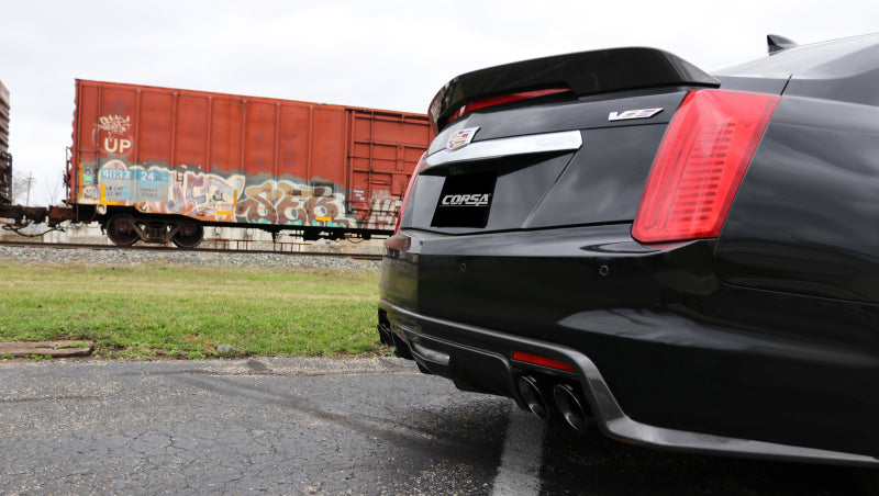 Corsa 2016 Cadillac CTS V 6.2L V8 2.75in Polished Xtreme Axle-Back Exhaust - DTX Performance