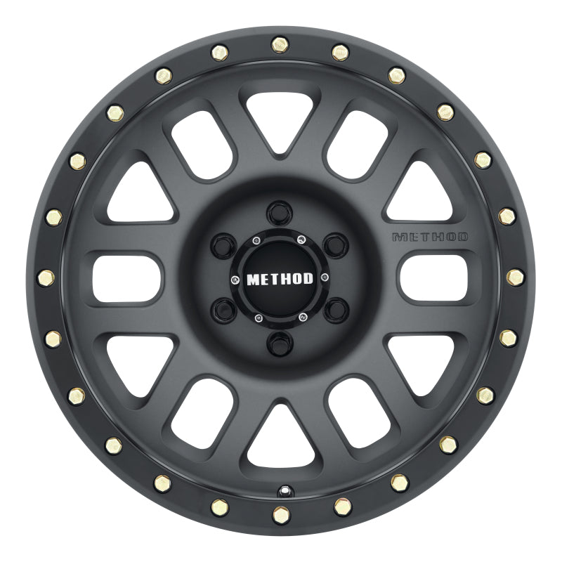 Method MR309 Grid 18x9 0mm Offset 6x5.5 108mm CB Titanium/Black Street Loc Wheel - DTX Performance