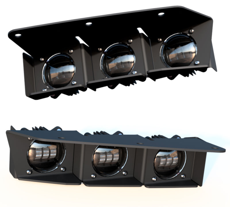 ORACLE Lighting 21-22 Ford Bronco Triple LED Fog Light Kit for Steel Bumper - White - DTX Performance