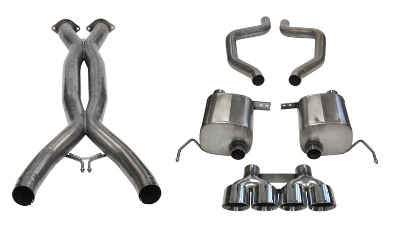 Corsa 2015+ Chevrolet Corvette C7 Z06 2.75in Dual Rear Xtreme Cat-Back Exhaust w/ Quad Polished Tips - DTX Performance