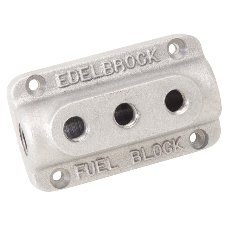 Edelbrock Fuel Block Triple As Cast - DTX Performance