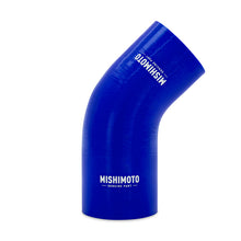 Load image into Gallery viewer, Mishimoto Silicone Reducer Coupler 45 Degree 2.75in to 3in - Blue - DTX Performance