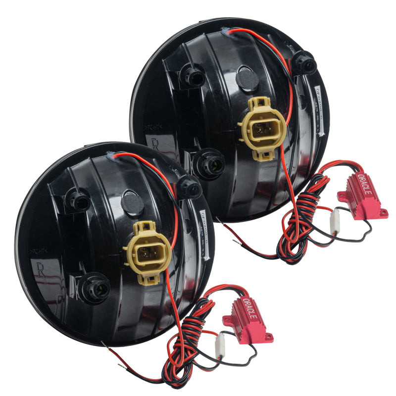 Oracle Lighting 07-14 GMC Sierra Pre-Assembled LED Halo Fog Lights -Red - DTX Performance