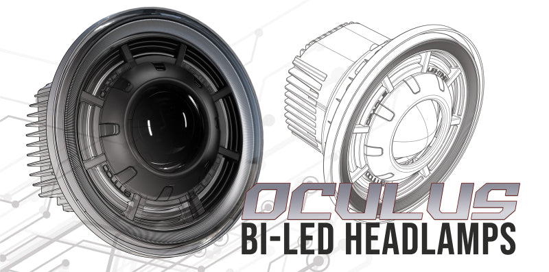 Oracle Oculus 7in Bi-LED Projector Headlights for Jeep Wrangler JK - 6000K - DTX Performance