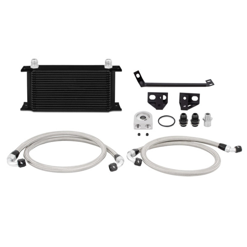 Mishimoto 15 Ford Mustang EcoBoost Non-Thermostatic Oil Cooler Kit - Black - DTX Performance