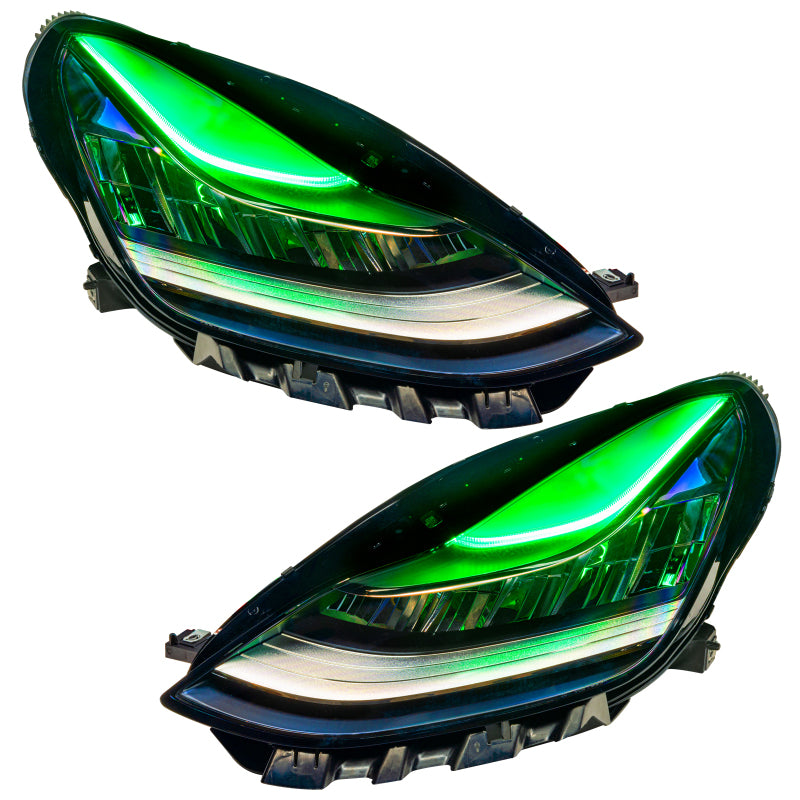 Oracle 17-21 Tesla Model 3 Headlight DRL Upgrade Kit - ColorSHIFT 2 - DTX Performance