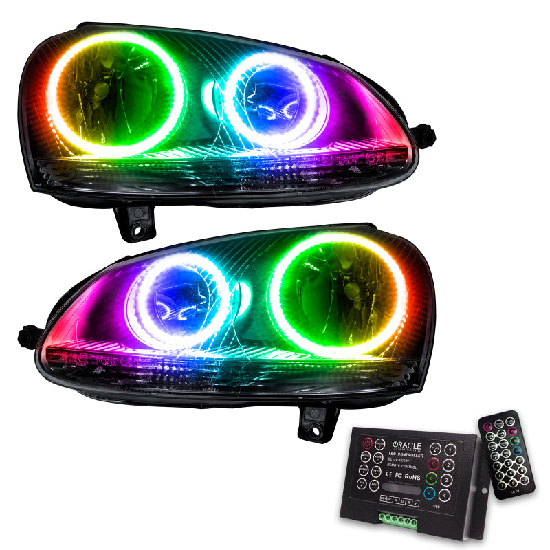 Oracle 06-10 Volkswagen Jetta SMD HL - Chrome - ColorSHIFT w/ 2.0 Controller - DTX Performance