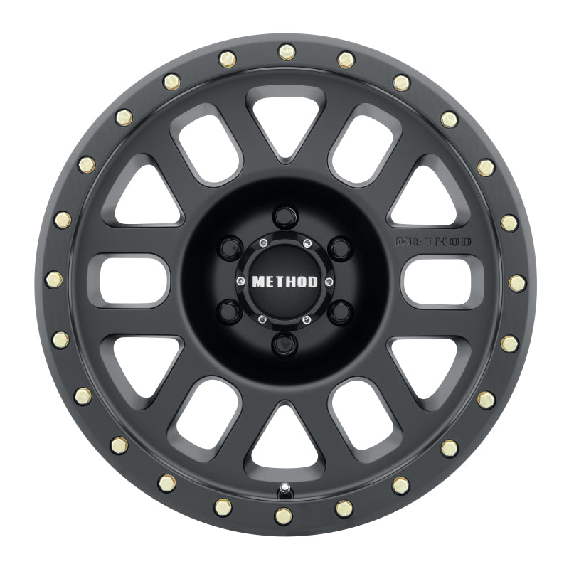 Method MR309 Grid 17x8.5 0mm Offset 6x135 94mm CB Matte Black Wheel - DTX Performance