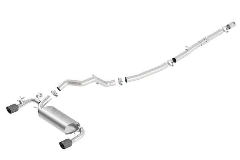 Borla 16-17 Focus RS Turbocharged 2.3L Single Split Exit ATAK Catback Exhaust - DTX Performance