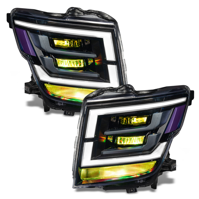 Oracle 21-22 Nissan Titan Demon Eye RGB Headlight Upgrade Kit - ColorSHIFT w/o Controller - DTX Performance