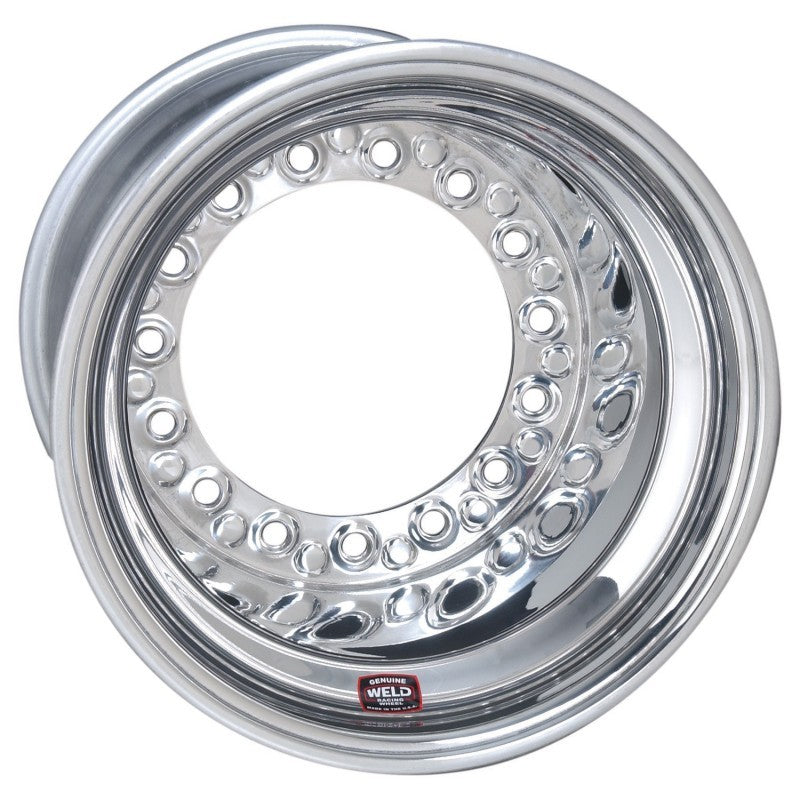 Weld Wide 5 XL Direct MT 15x14 / 5x10.25 BP / 5in. BS Polished Assembly - Inner BL w/6-Dzus Cover - DTX Performance