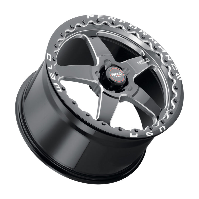 Weld S904 17x10 Ventura Bead Lock 5x120 ET42 BS7.15 Gloss BLK MIL DIA 78.1 - DTX Performance