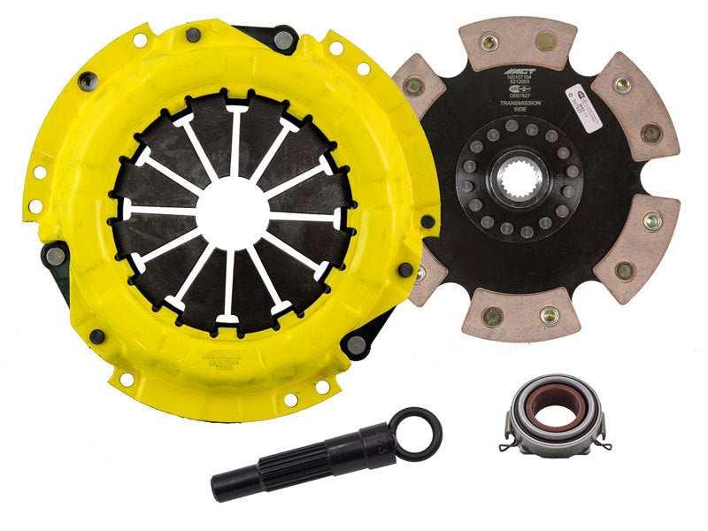 ACT 1991 Geo Prizm Sport/Race Rigid 6 Pad Clutch Kit - DTX Performance