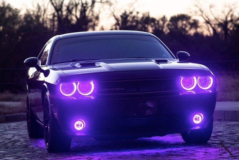 Oracle 08-14 Dodge Challenger Dynamic Surface Mount Headlight Halo Kit - ColorSHIFT - Dynamic - DTX Performance