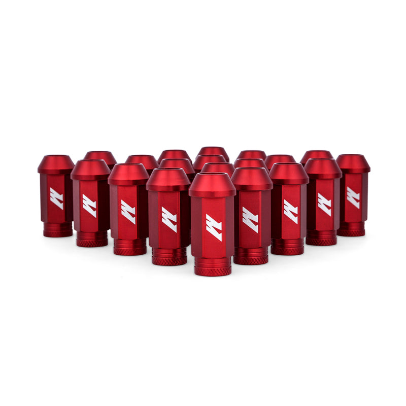 Mishimoto Aluminum Locking Lug Nuts M12x1.5 20pc Set Red - DTX Performance