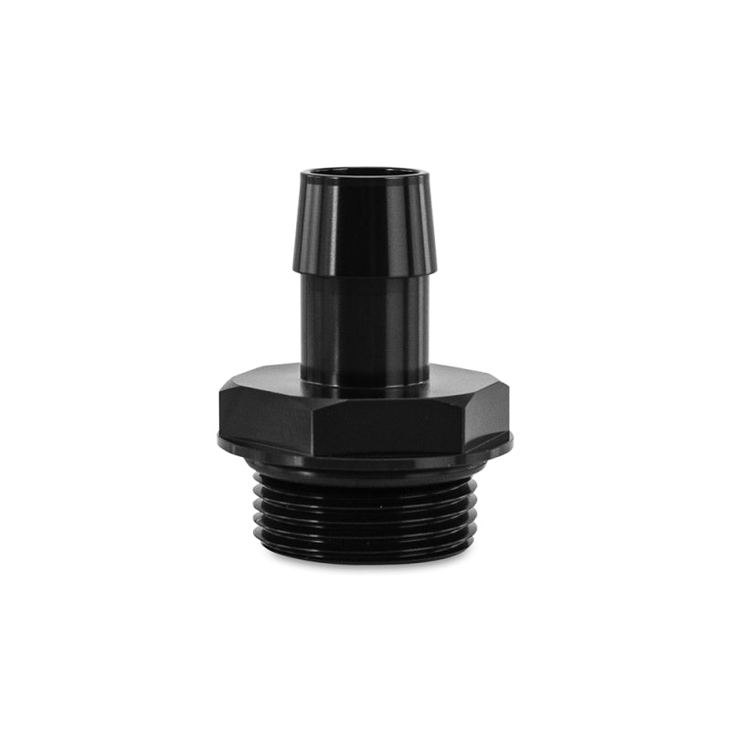 Mishimoto -16ORB to 3/4in. Hose Barb Aluminum Fitting - Black - DTX Performance