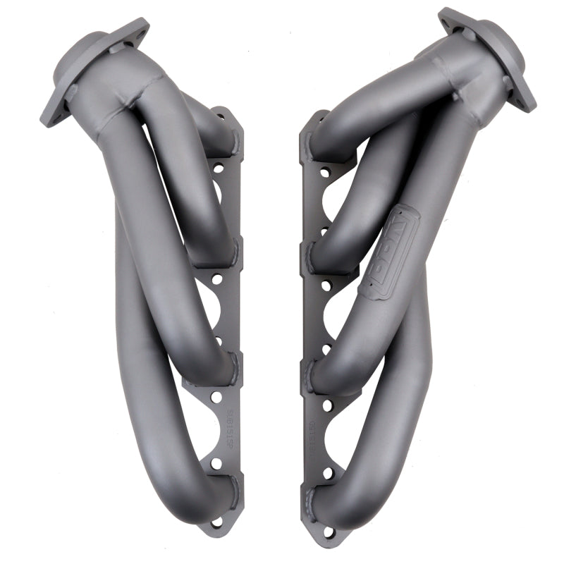 BBK 79-93 Mustang 5.0 Shorty Unequal Length Exhaust Headers - 1-5/8 Titanium Ceramic - DTX Performance