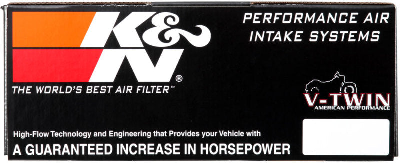 K&N Street Metal Intake System Flare - Black LG Capacity for Harley Davidson - DTX Performance