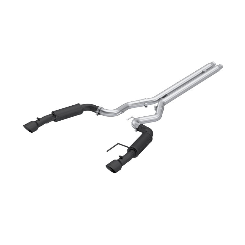 MBRP 2024Ford Mustang GT S650, 5.0 3in Cat-Back Dual Split Black-Coated Aluminized Steel - DTX Performance