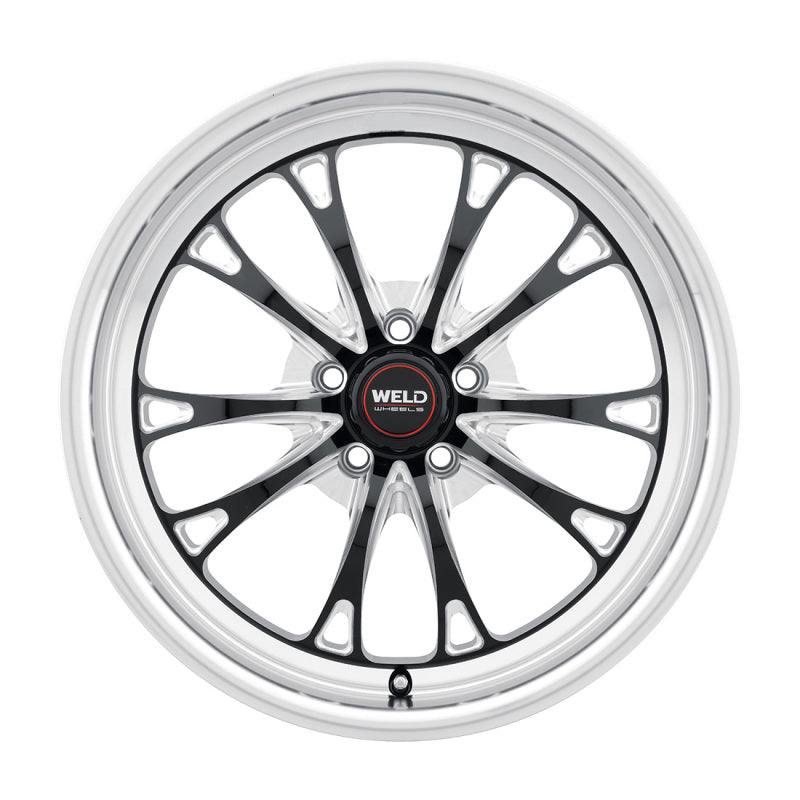 Weld Belmont Drag 18x5 / 5x120 BP / ET-23 BS2.1 Gloss Black MIL DIA 78.1 - DTX Performance