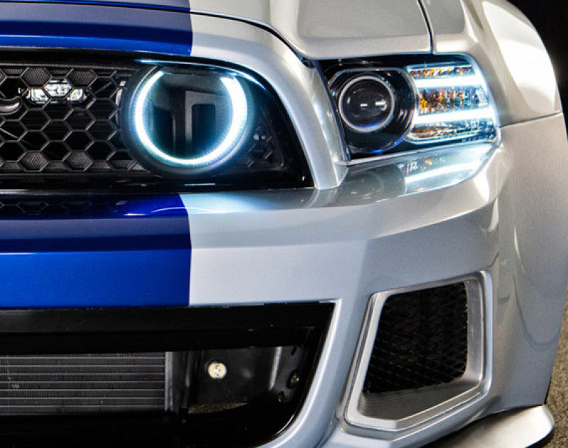 Oracle Ford Mustang 10-13 WP LED Fog Halo Kit (Grille Style) - White - DTX Performance