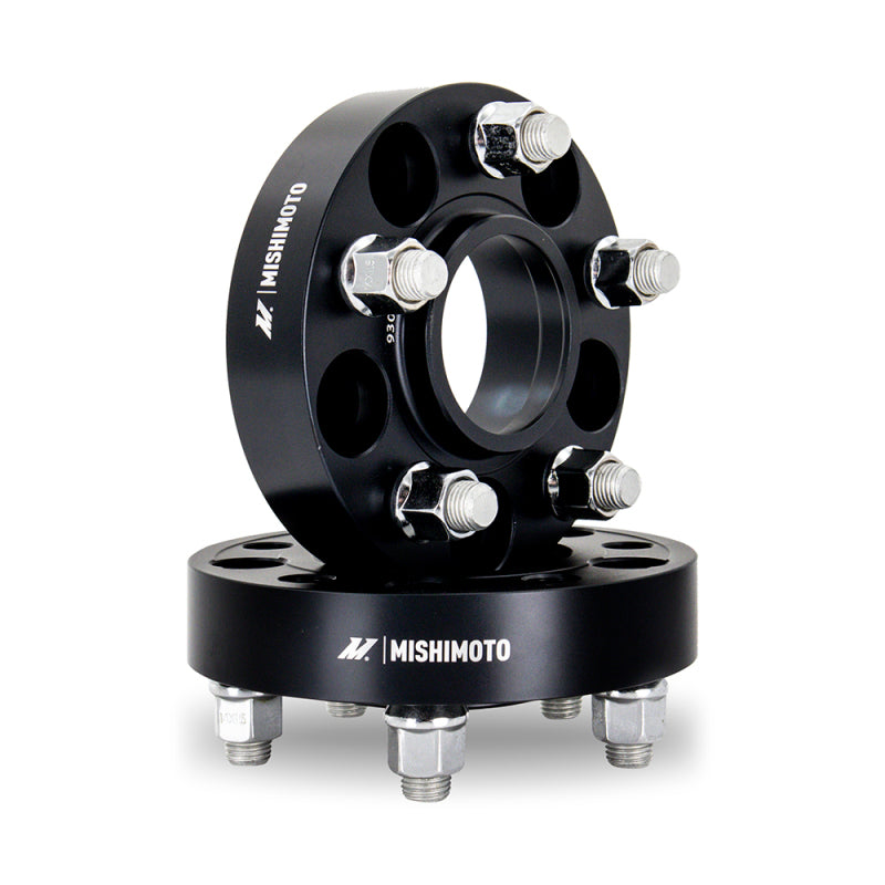 Mishimoto Wheel Spacers - 5X114.3 / 70.5 / 35 / M14 - Black - DTX Performance