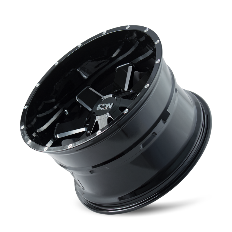 ION Type 141 18x9 / 6x120 BP / 18mm Offset / 78.1mm Hub Gloss Black Milled Wheel - DTX Performance