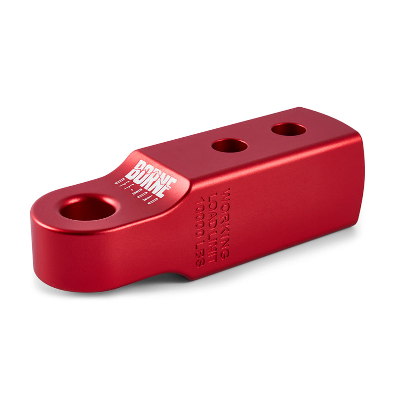 Borne Off-Road CNC Hitch Receiver Shackle 2in Red - DTX Performance