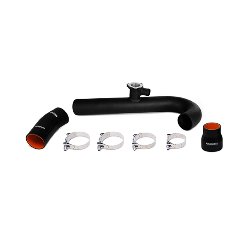 Mishimoto 2015 Ford Mustang EcoBoost 2.3L Intercooler Hot Side Wrinkle Black Pipe and Boot Kit - DTX Performance