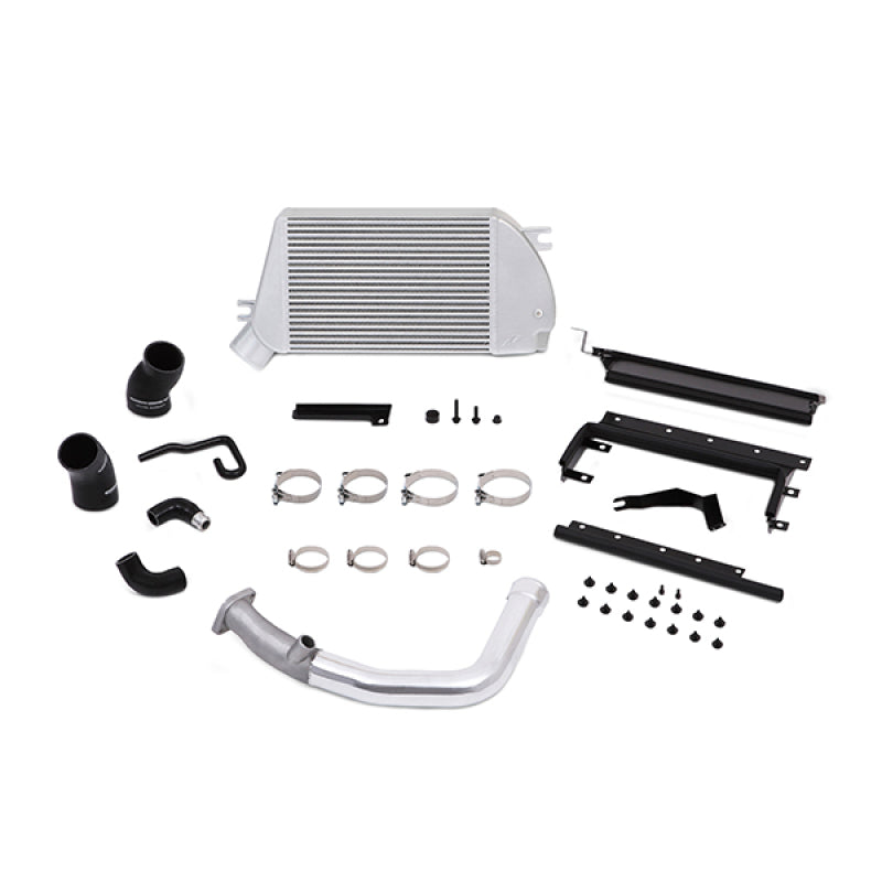 Mishimoto 2015 Subaru WRX Top-Mount Intercooler Kit - Powder Coated Silver & Polished Pipes - DTX Performance