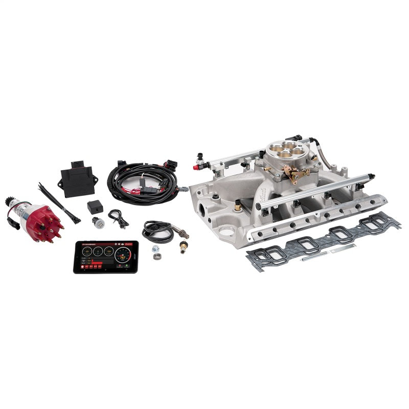 Edelbrock Pro Flo 4 EFI System Seq Port BB Ford 390-428ci 625 Max HP 35lb/hr Satin Finish - DTX Performance