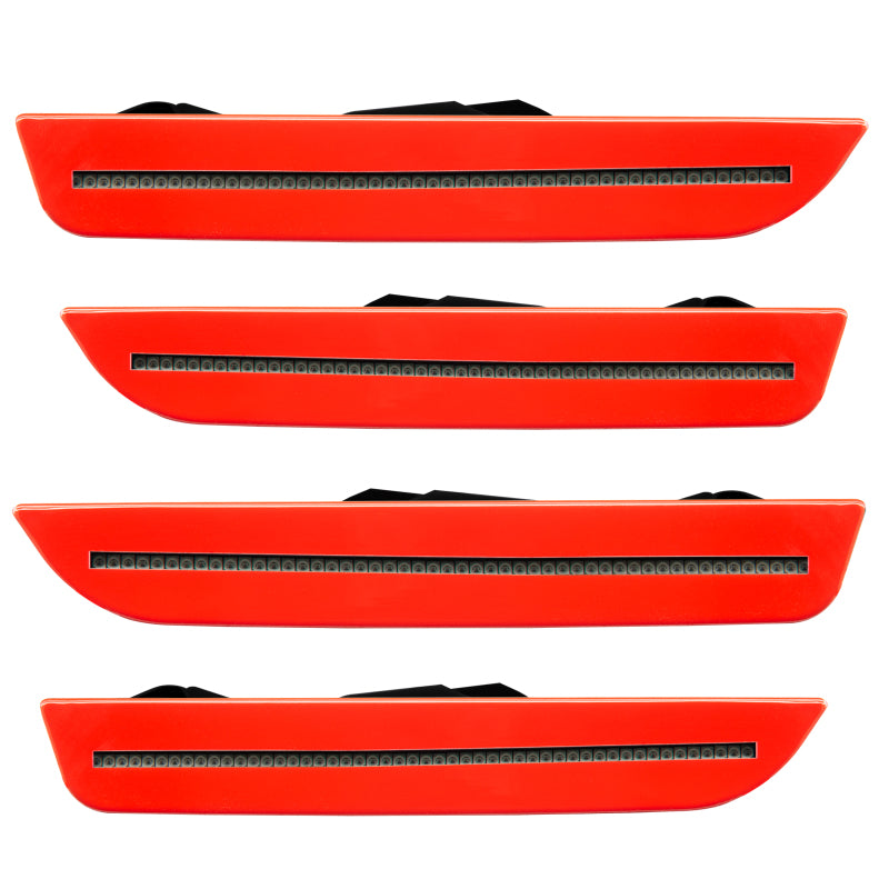 Oracle 10-14 Ford Mustang Concept Sidemarker Set - Tinted - Race Red (PQ) - DTX Performance