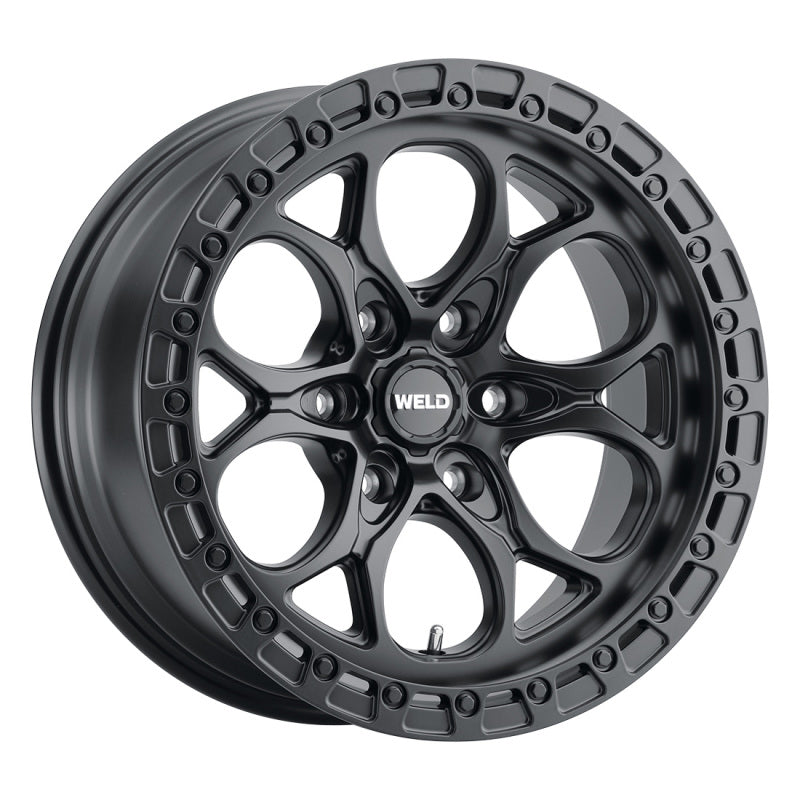 Weld Off-Road Ledge Six W108 20x9 / 6x139.7 BP / 5 In BS Satin Black Wheel - DTX Performance