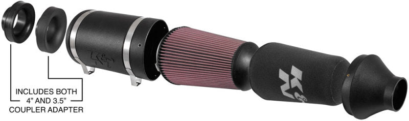 K&N Universal Off-Road Air Intake (Replaces 85-6853) - DTX Performance