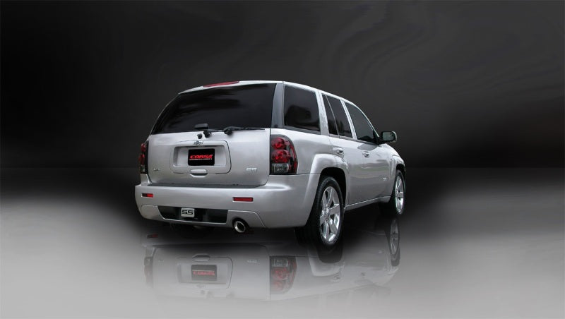 Corsa 06-08 Chevrolet Trailblazer SS 6.0L V8 Polished Sport Cat-Back Exhaust - DTX Performance