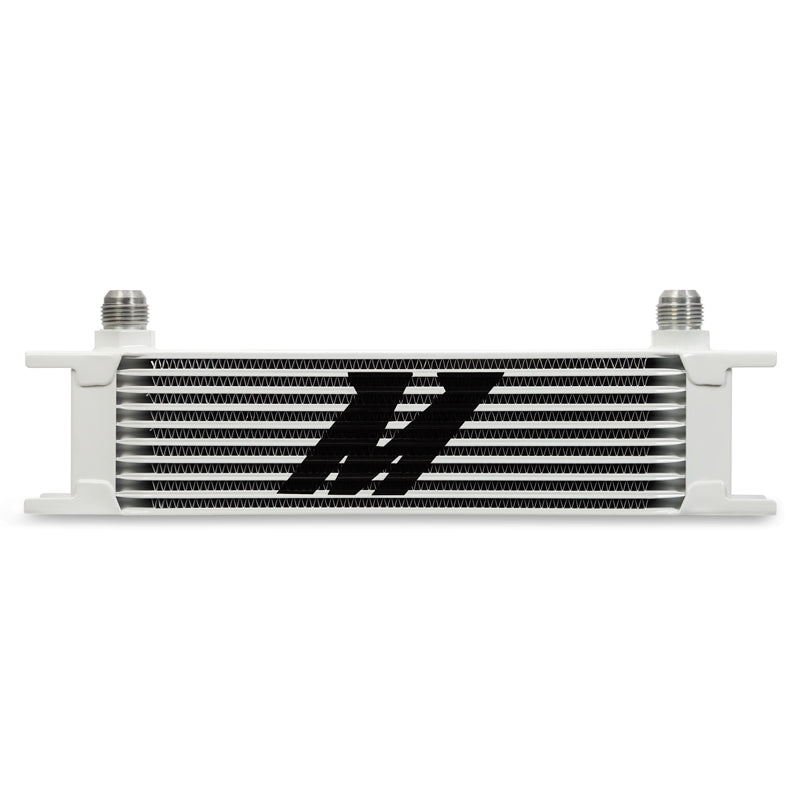 Mishimoto Universal 10 Row Oil Cooler - White - DTX Performance