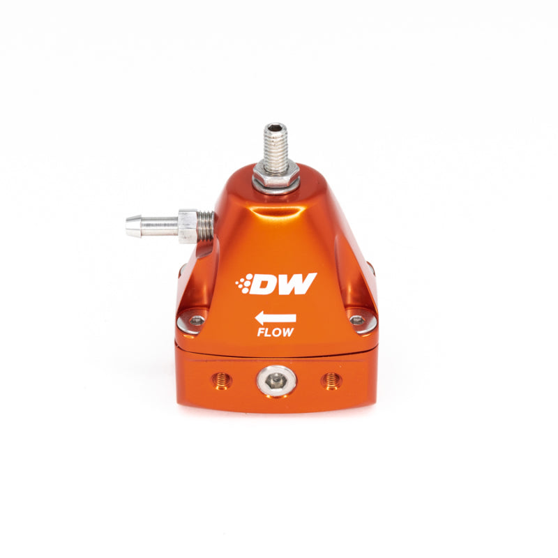 DeatschWerks DWR1000iL In-Line Adjustable Fuel Pressure Regulator - Orange - DTX Performance