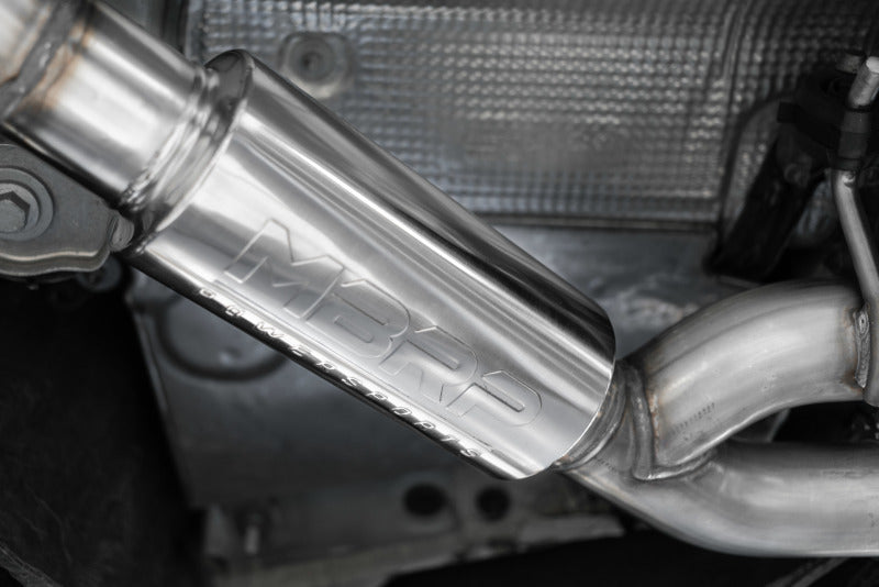 MBRP 18-21 Audi S5 Coupe/S4 Sedan T304 SS 2.5in Cat-Back Quad Rear Exit Exhaust - SS Tips - DTX Performance