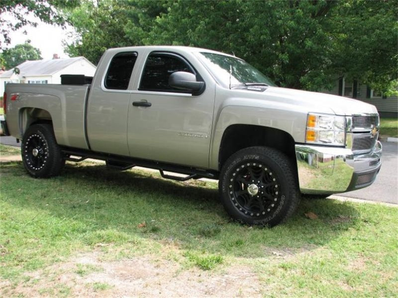 N-Fab Nerf Step 07-13 Chevy-GMC 2500/3500 Ext. Cab 6.5ft Bed - Gloss Black - Bed Access - 3in - DTX Performance