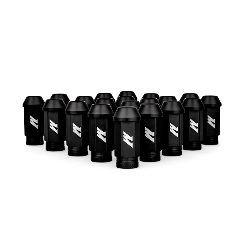 Mishimoto Aluminum Locking Lug Nuts M12x1.5 20pc Set Black - DTX Performance