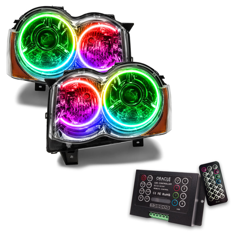 Oracle 08-10 Jeep Grand Cherokee SMD HL - HID - ColorSHIFT w/ 2.0 Controller - DTX Performance