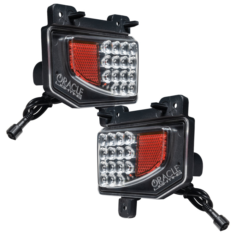 Oracle Rear Bumper LED Reverse Lights for Jeep Gladiator JT w/ Plug & Play Harness - 6000K - DTX Performance