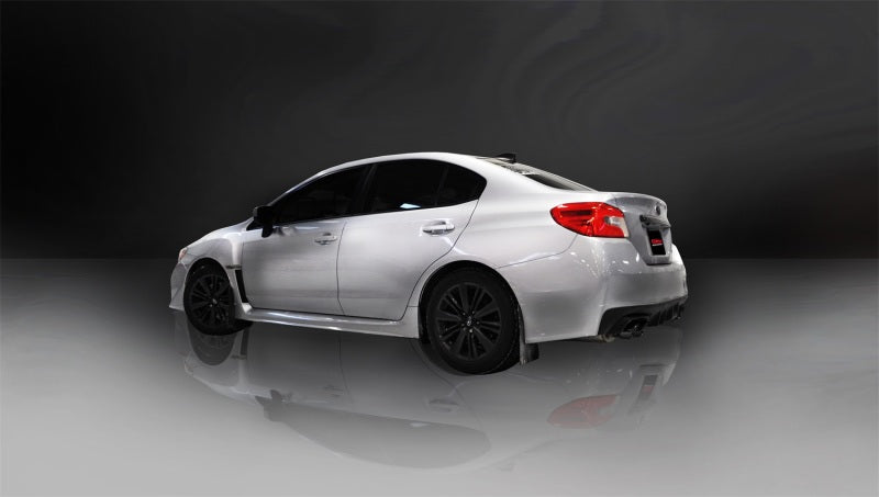 Corsa 2015 Subaru WRX Cat Back Exhaust, Black Quad 3.5in Tips *Sport* - DTX Performance